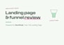do a funnel audit and landing page audit to boost your conversions
